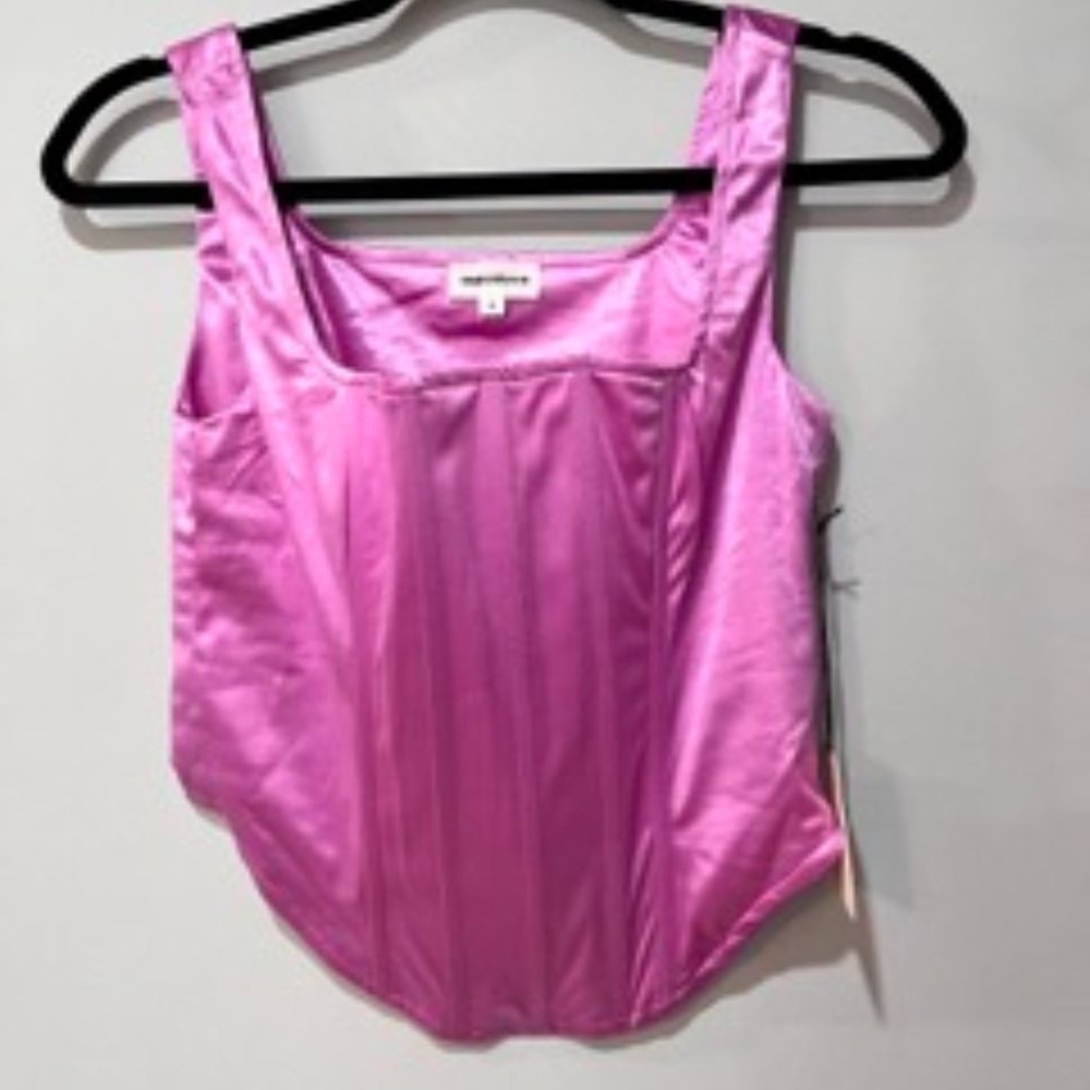 NWT Women's Superdown Corset Top in Purple Size Small